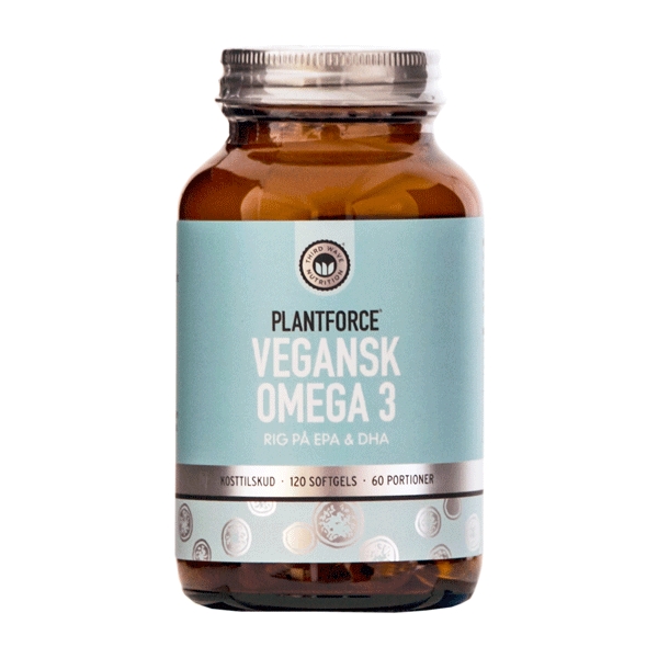 Vegansk Omega-3 Plantforce 120 kapsler